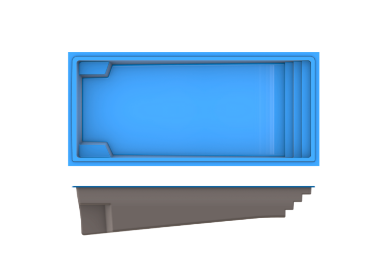 Colombian fiberglass pool