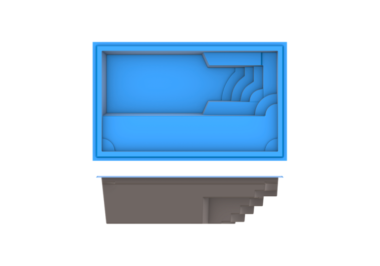 Neblina Beach plunge fiberglass pool