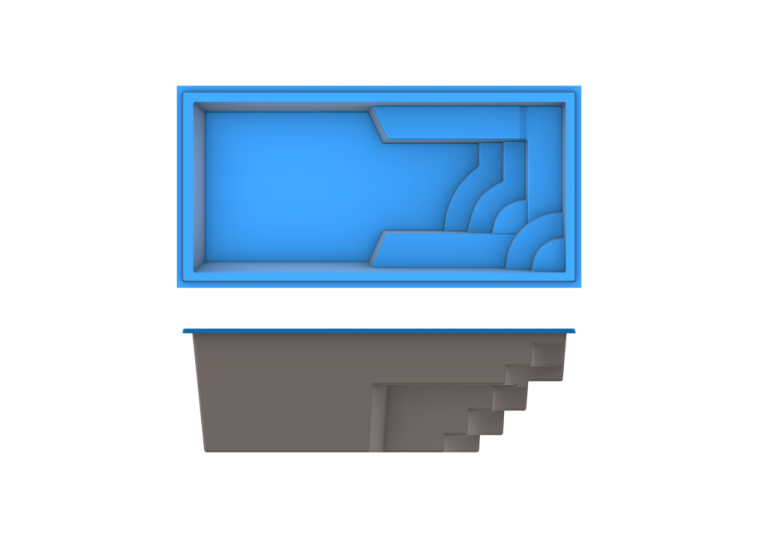 Neblina Grande plunge fiberglass pool